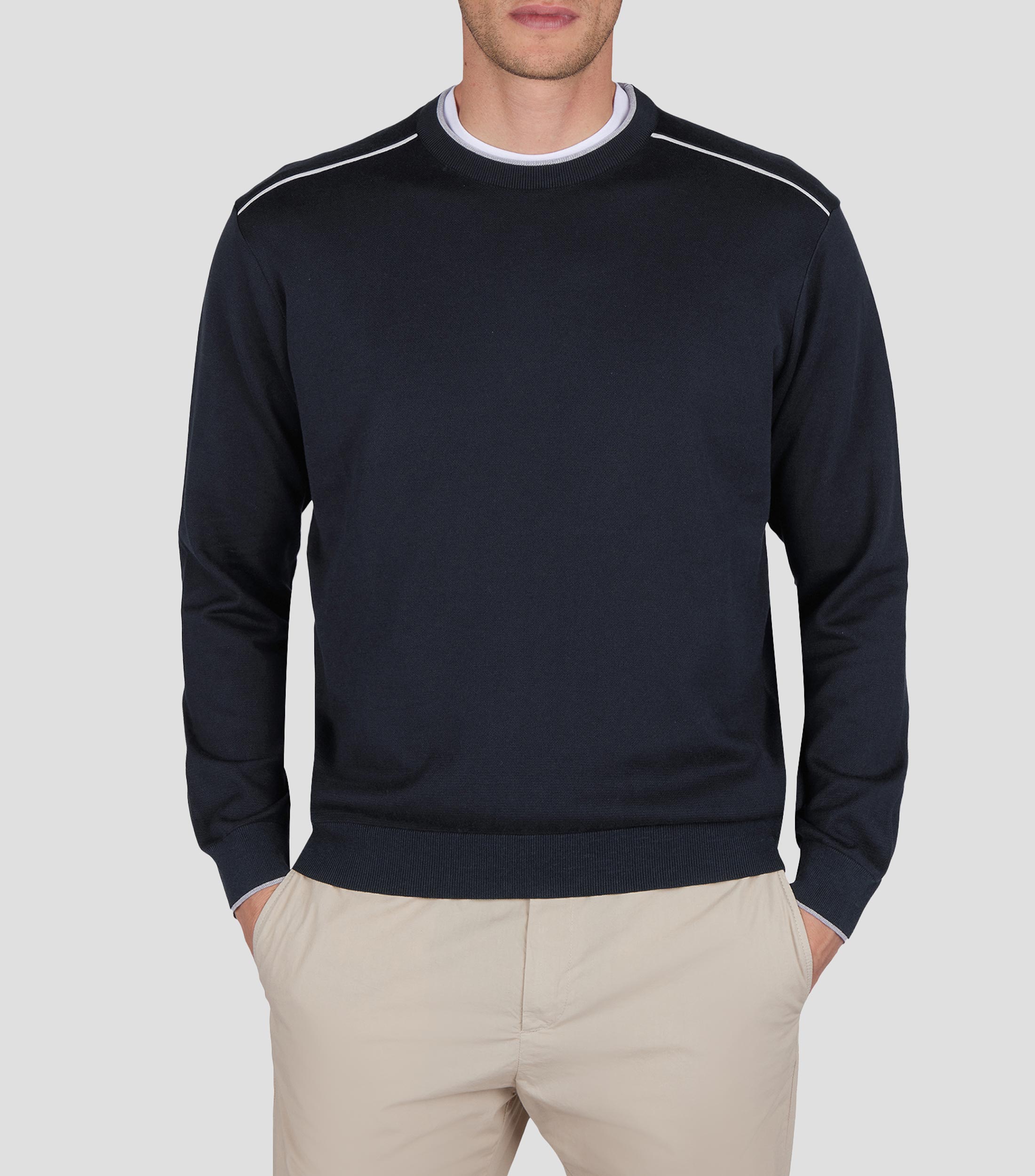Suéter cuello redondo Hombre